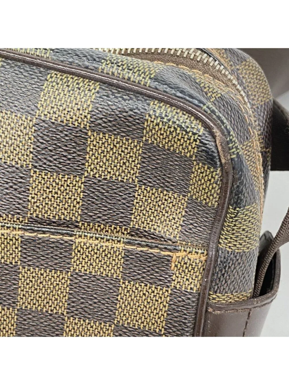 Louis Vuitton Shoulder Bag Damier Olaf PM Ebene